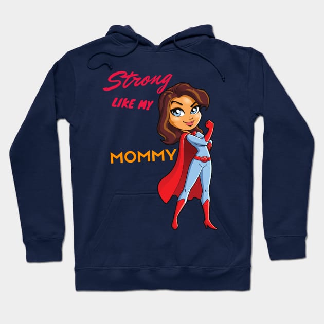 strong like mom shirt -Funny gift for a mom- Funny Mom Shirt -strong mama-mom to be T-shirt-fitness mom T-shirt mom top Hoodie by OnlineShoppingDesign